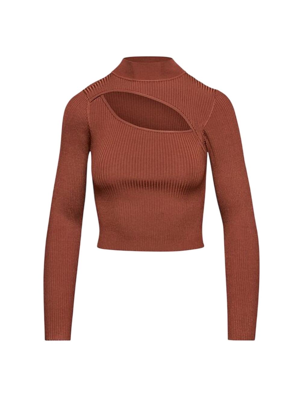 Babaton Ribbed Epicurean Brown Imprint Sweater Size XS